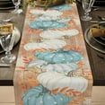 thumbnail image 3 of Pumpkin Leaves Thanksgiving Fall Table Runner, Autumn Table Decoration for Home Kitchen Dining Outdoor Indoor Holiday Farmhouse Decor 13 x 72 Inch, 3 of 7