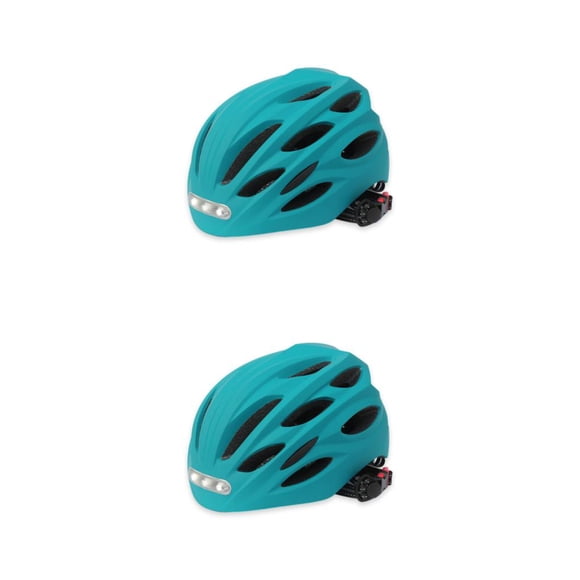 Casco de bicicleta Soidarity PE con luces delanteras y traseras azul L 2Conjunto