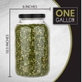 thumbnail image 2 of Kitchentoolz Clear Glass Mason Jars with Black Plastic Lid for Dry Foods & Pet Food (2 Count), 2 of 3