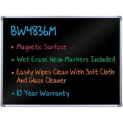 Luxor Wall Mounted Black Markerboard 47