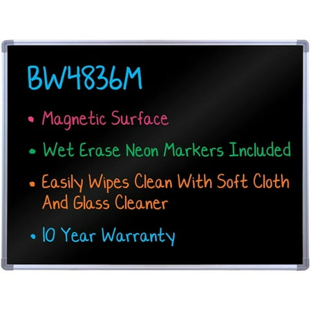 Luxor Wall Mounted Black Markerboard 47