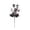 B004- Black (Skull D), variant on Halloween Party Decorations, Halloween Home Decor Indoor, Pink Halloween Decor, Floral Party Decorations, Dark Skeleton Themed Floral Hobby with Glitter Accents, Designed for
