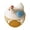 C-21cm, variant on SUYOLL Elegant Hen Shaped Egg Basket Cute Decorative Wire Holder With Ceramic Lid Nice Preservation Making Eggs Safer For Kitchen Storage