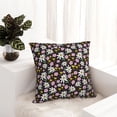 thumbnail image 6 of Pofeuu Daisies Flowers Print Double-sided plush pillowcase Square Throw Pillow Covers Pillows Cover for Living Room Bedroom Sofa Couch Cushion Cover（No pillow core）-22"x22", 6 of 7