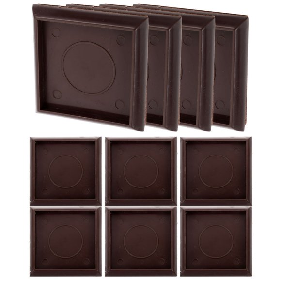 HLONK 10 Pcs Patins de Pieds Protecteurs de Meubles Coupelles de Roulettes Tapis de Zone Couvre-Pieds de Canapé Table Chaise