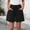 *Black, variant on Women's Linen Blend Elastic Waist Drawstring Shorts with Pockets,Solid Color Casual Summer Shorts Army Green,Women's Plus XXXL