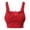 H19-Red, variant on VFRGHD Sports Bras For Women Seamless Lace Bralettes Crop Tank Top Sports Bra With Front Lace Cover Athletic Classic Brassieres Everyday Sports Bras