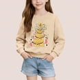 thumbnail image 1 of Cowsor Chandails en Molleton Filles Enfants Mignons Graphiques Col Rond Chandail Tops Manches Longues Vacances, 1 of 6
