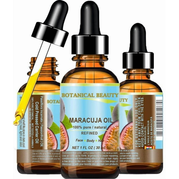 Hidratante para piel natural puro con aceite de maracuyá, belleza botánica, 30 ml