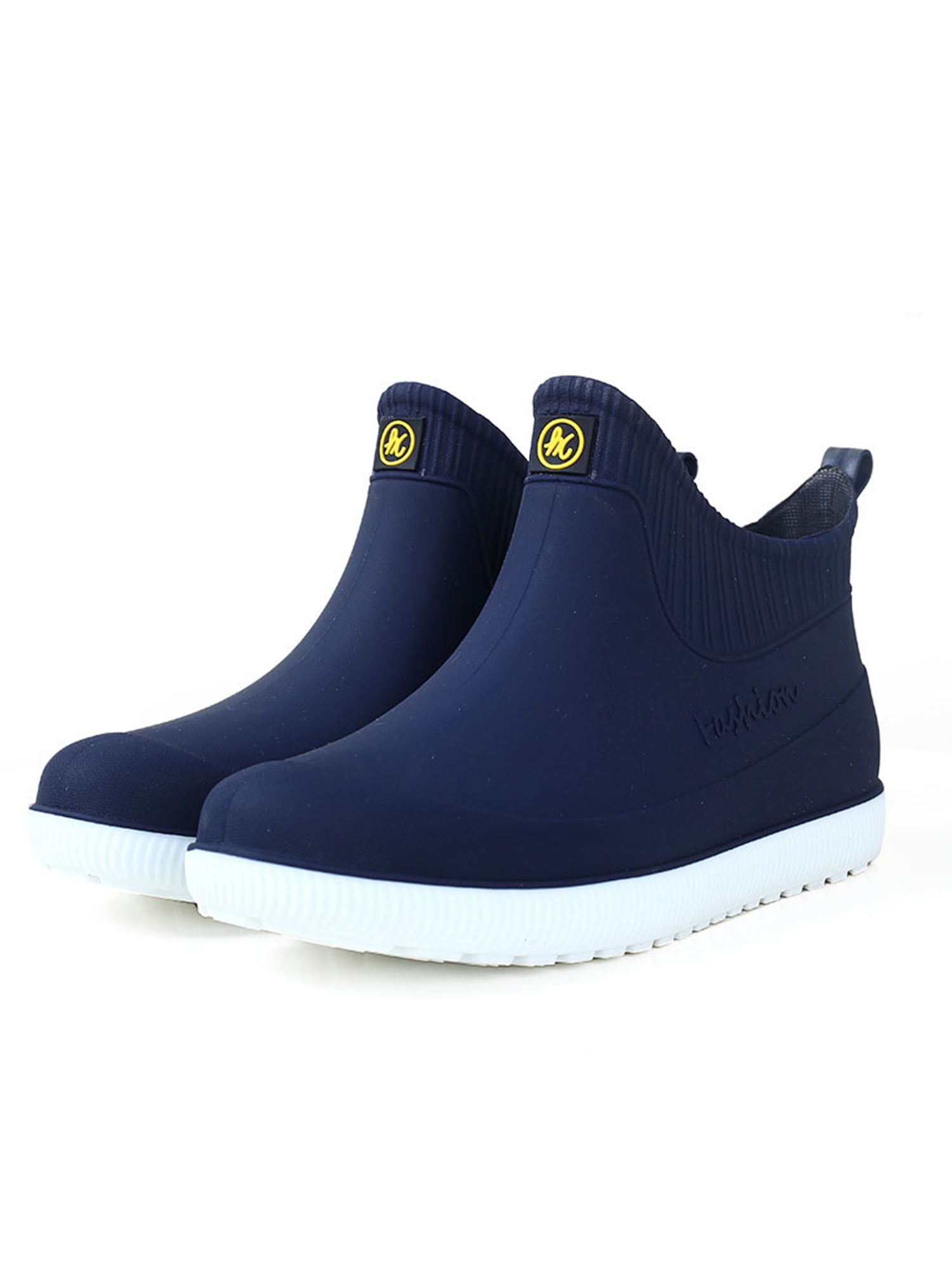 Waterproof Shoes Anti Slip Ankle Rain Boots Mens Pull On Casual Kitchen Gardener Discount
