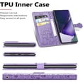 thumbnail image 5 of for Samsung Galaxy S22 Ultra (Not S22) Cartoon Cute Wallet Case,Cat Dog Style Flip Phone Cover with ID Card Holder PU Leather Cases for Samsung Galaxy S22 Ultra MG Purple, 5 of 7