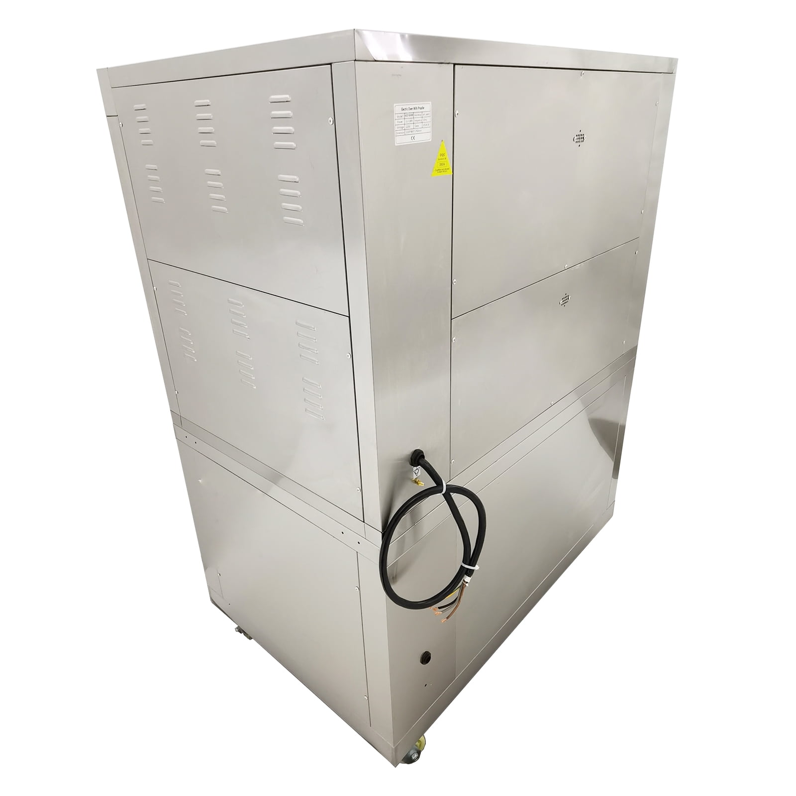 Triple Pizza Oven Machine Commercial with Fermentation Tank 4 Baking Sheets 8 Fermentation Sheets 220V 3PH