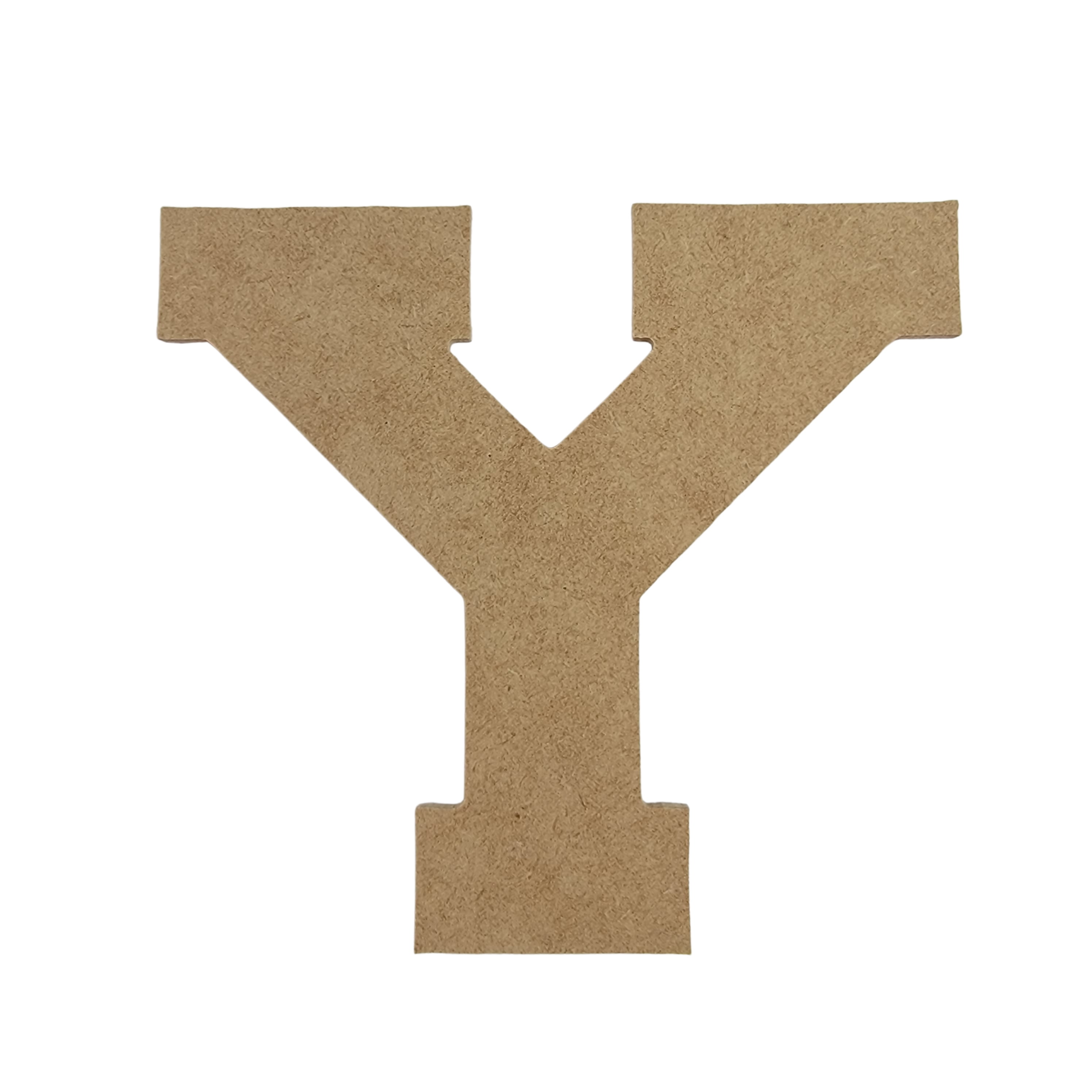 4 wooden letter y unfinished collegiate font craft cutout 1 8 thick walmart com
