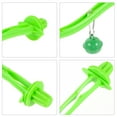 thumbnail image 5 of Plastic Parrot Perch Toy with Bell for Cage Use Safe Smooth Surface Light Green, 5 of 6
