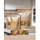 thumbnail image 4 of 100 Bolsas De Papel Kraft, Marrón Con Ventana Frontal Transparente, Aptas Para Alimentos, Fáciles De Levantar, Se Pueden Sellar Térmicamente: Dulces, Artículos Para El Hogar, Té Y Más, 4 of 4