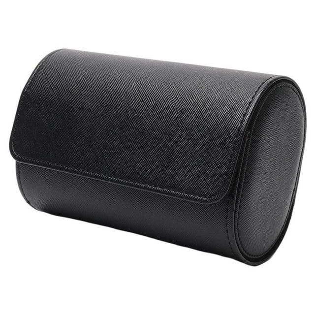 Organizador de caja de viaje de reloj doble portátil retro con reloj de Negro Sunnimix Estuche organizador de relojes