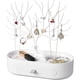 thumbnail image 1 of ZHAOCHENG Árbol porta joyas Ineasicer con cajones, expositor de plástico para joyas, con forma de ciervo para pendientes, collares, pulseras, relojes y anillos (blanco), 1 of 4