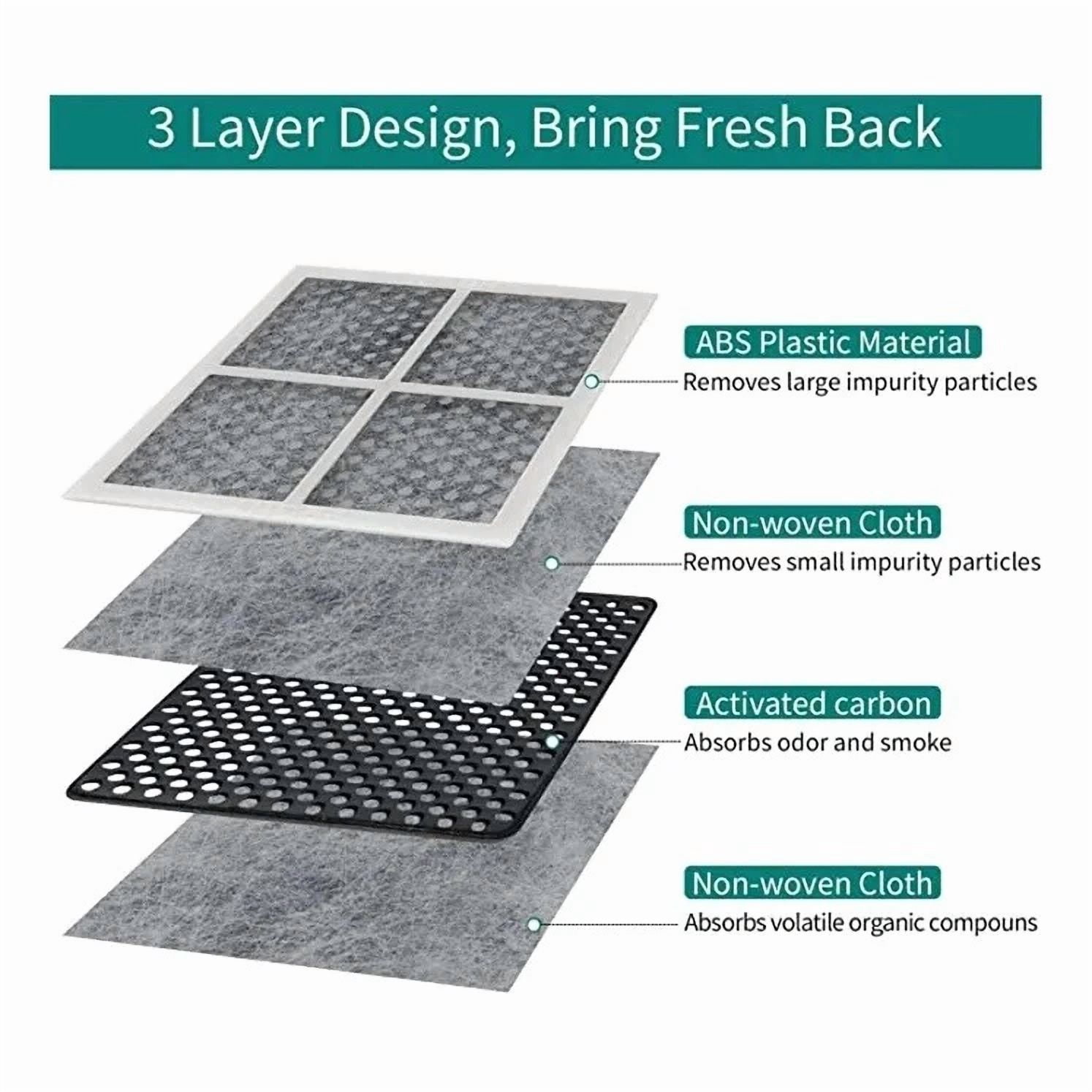 3Pcs Lt120F Replacement Air Filter Lg Refrigerator 469918 Adq73214404 Lmxs3077