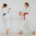 thumbnail image 5 of Uxcell 6.6FT Taekwondo Colored Ranking Belts for Competition Training, Black 3 Pack, 5 of 6