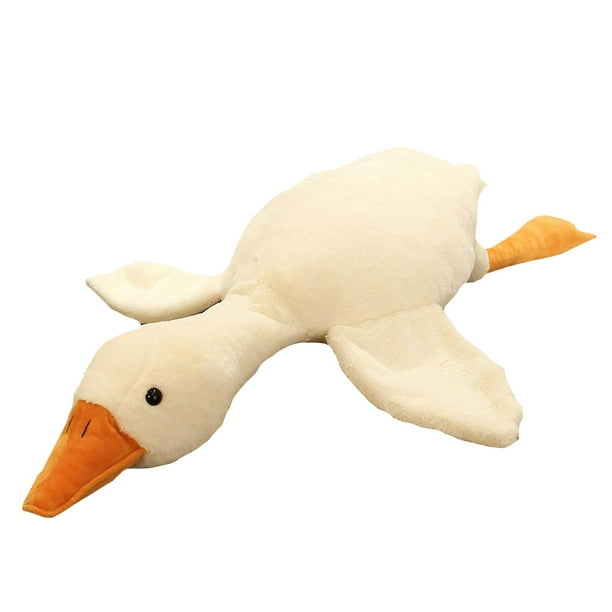 190cm Giant Long Plush White Goose Toy Stuffed Lifelike Big Wings Duck Hug  Massage Throw Pillow Boyfriend Cushion For Girl