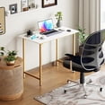 thumbnail image 2 of Computer Desk,Home Office Desk Writing Study Table Modern Simple Style PC Desk with Metal Frame for Home Office, 2 of 7
