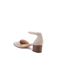 thumbnail image 3 of Sole Society Women's KATARINA Ankle Strap Stacked Heel Pumps Shoes TAUPE (TAUPE, 7.5), 3 of 6