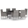 thumbnail image 2 of vidaXL Patio Dining Set Garden Furniture 3/5/7/9 Piece Multi Colors/Sizes, 2 of 51