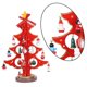 thumbnail image 3 of Divertido juego de juguetes de Navidad de decoración de árbol de Navidad de madera de escritorio con mini adornos, 3 of 5