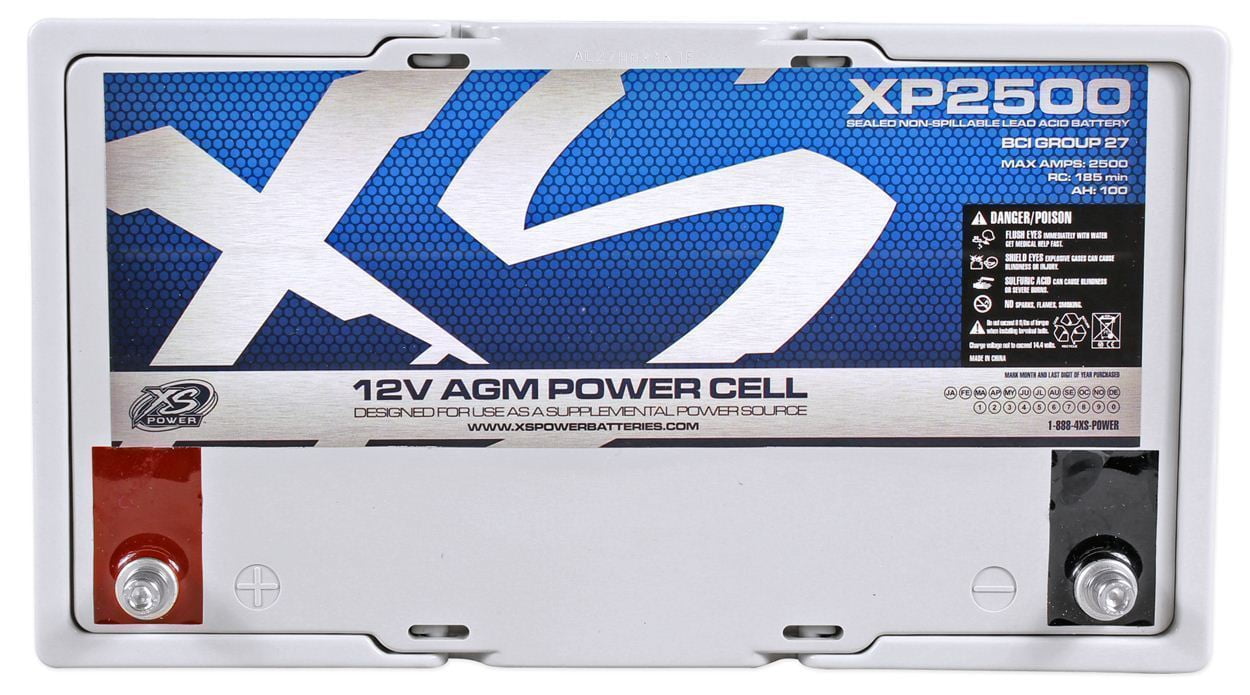 XS Power XP2500 2500 Watt Power Cell Car Stereo Audio Battery + Speaker