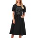 thumbnail image 1 of Vestido maxi casual de verano para mujer Cuello redondo Cráneo Cremallera Manga corta Vestido de playa Vestido largo Fridja  bnh2096, 1 of 8