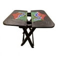 thumbnail image 4 of Portable Folding Square End Table with Beaded Surface Decor, 4 of 4