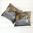 thumbnail image 6 of Ambesonne Urban Throw Pillow Cover 2 Pack, Brick Arches Dry Tortugas, 18", Brown, 6 of 7