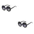 thumbnail image 4 of Gafas ópticas Qarigey gafas de girasol Accesorios de ropa adorables con marco adecuado facial Negro brillante 2piezas, 4 of 6