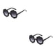 thumbnail image 4 of Gafas ópticas Qarigey gafas de girasol Accesorios de ropa adorables con marco adecuado facial Negro brillante 2piezas, 4 of 6