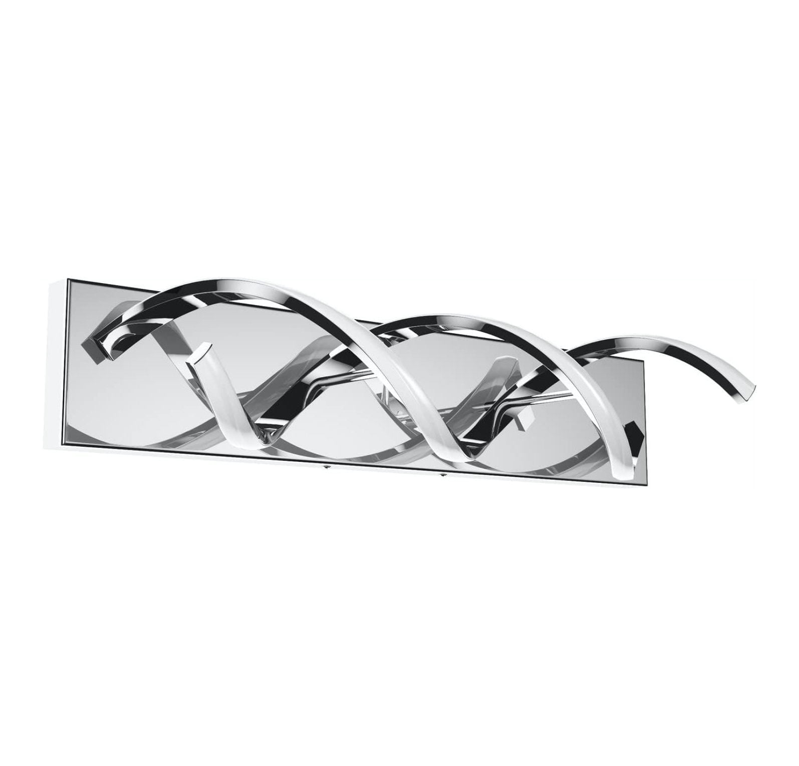 Modern LED Bathroom Vanity Lights, 1-Light Aluminium Stainless Steel Spiral Design Wall Lighting Fixture, Bathroom Sconces Wall Lighting for Living Room Entryway Bedroom Wall Sconce