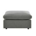 thumbnail image 3 of Modular Ottoman Lounge Chair, Charcoal Grey Gray, Fabric, Modern Contemporary, Outdoor Patio Balcony Cafe Bistro Garden Furniture Hotel Hospitality, 3 of 4