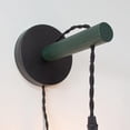 thumbnail image 6 of FSLiving Loft Style Handle Adjustable Lamp Dark Green Wall Sconce Plug-in UL Cord Wooden Handle TX Control Timer Smart LED Edison Bulbs Wall Lamp No Wiring Needed, Farmhouse for Rustic Home Decor, 6 of 9