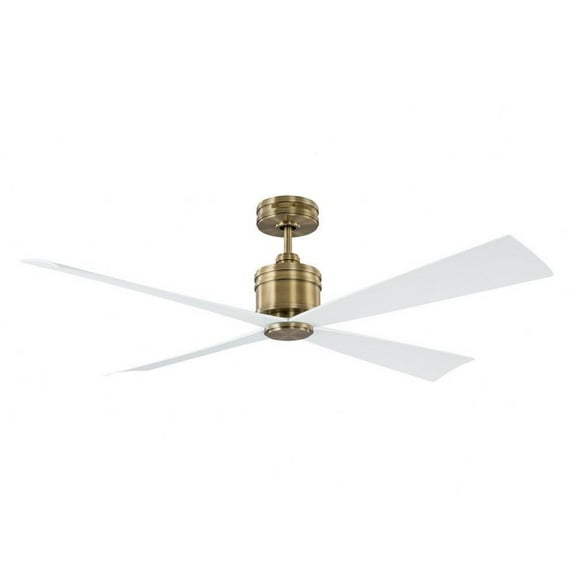 56 inch 4 Blade Ceiling Fan-Hand-Rubbed Antique Brass Finish Bailey Street Home 96-Bel-4490036