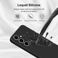 thumbnail image 4 of WWS-Case Compatible with Samsung Galaxy S24, Silky-Soft Touch Full-Body Protective Phone Silicone Case, Shockproof Cover with Microfiber Lining, Black, 4 of 4