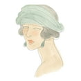 thumbnail image 2 of Vess, June Erica 12x14 White Modern Wood Framed Museum Art Print Titled - Flapper Fashion Sketches IV, 2 of 4