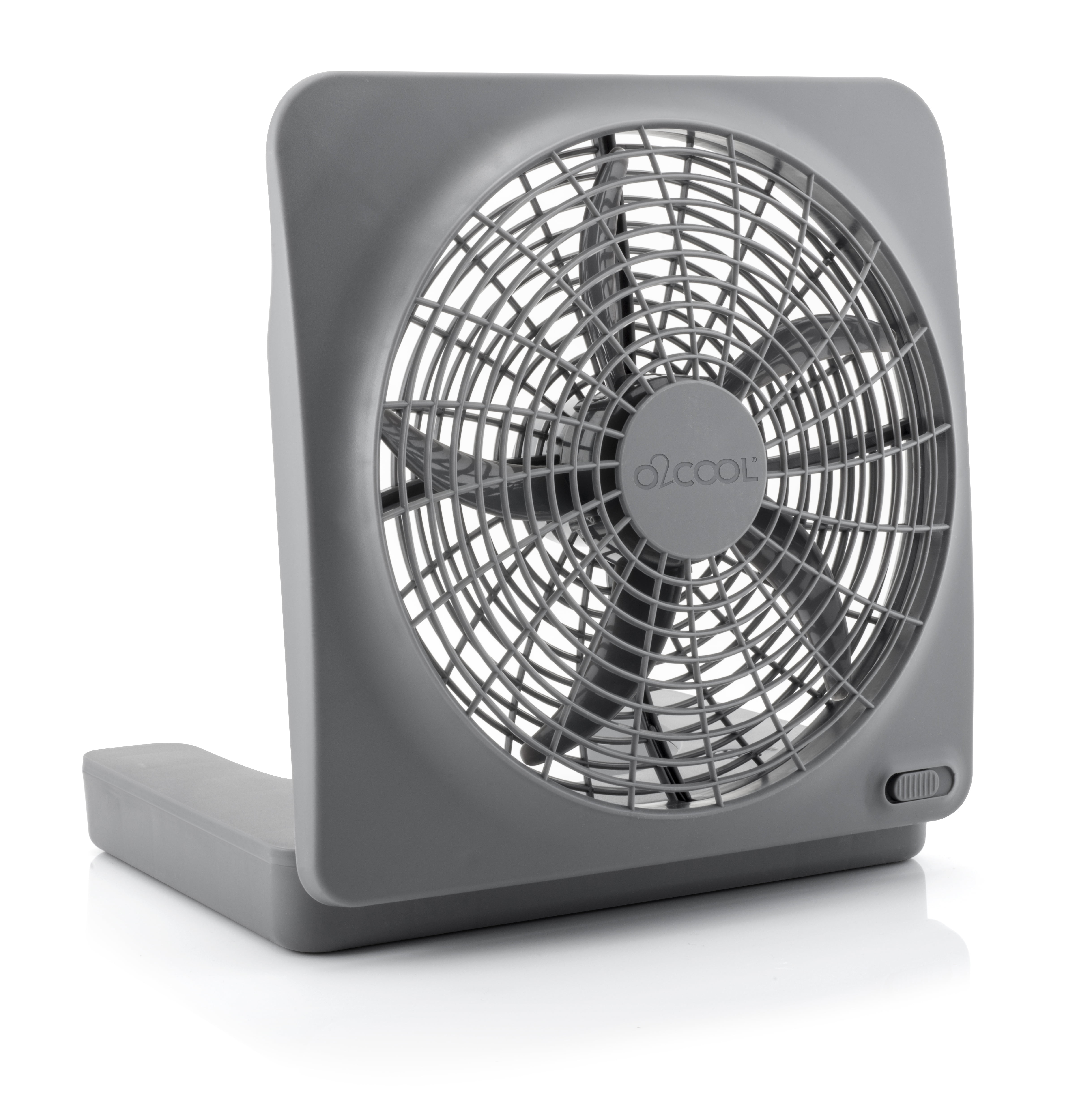 O2COOL 5" Battery Operated Portable Fan in White/GreyNewFREE SHIPPING 