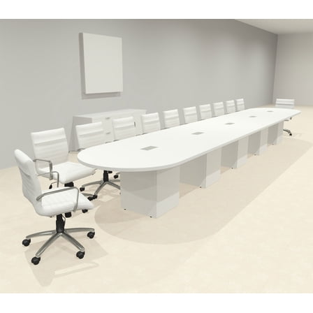 Modern Racetrack 22' Feet Conference Table, #OF-CON-CRQ49