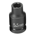 thumbnail image 2 of Grey Pneumatic 1/4" Drive x 5.5mm Magnetic Standard Socket, 2 of 2