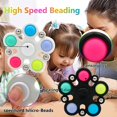 thumbnail image 3 of Mini Pop Simple Fidget Dimple Toy, Push Pop Bubble Sensory Fidget Game Toy, Silicone Bubble Flipping Board Fidgets for Home Office School, Portable Hand Fingertip-Top Rotating-Toy (White), 3 of 8