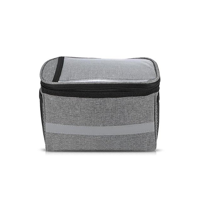 Para Manillar De Bicicleta Bolsa De Almacenamiento Frontal De Bicicleta De Gran Capacidad Con Tira Reflectante Accesorios De Ciclismo Para Asistentes De Viaje De Senderismo Al Aire Libre Vogacara OD010450-03