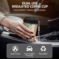 thumbnail image 5 of 18oz Double Drinking Coffee Mug – Vacuum Insulated Stainless Steel Travel Cup with Leakproof Lid, 316 Steel Thermos Tumbler for Hot & Cold Beverages, 5 of 7