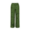 thumbnail image 4 of Birdeem Wide Leg Pants for Womenwoman Printing Elastic Waist Drawstring Wide Leg Long Pants, 4 of 5