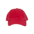thumbnail image 2 of Low Profile Dyed Cotton Twill Cap - Red, 2 of 4