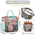 thumbnail image 5 of Pioneer Flower Floral Print Pattern Womens Lunch Box for Work,Insulated Large Lunch Bag for Tween and Teen,Loncheras Para Mujer,Leakproof Adult Lunch Bag for Work,Beach,Travel,Picnic,Camping, 5 of 7