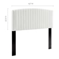 thumbnail image 3 of Headboard, Full Queen Size, Velvet, White, Modern Contemporary Urban Design, Bedroom Master Guest Suite, 3 of 10